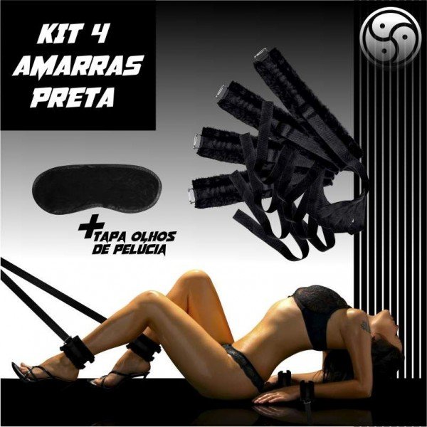 KIT 4 AMARRAS PRETO KIT 4 AMARRAS PRETO