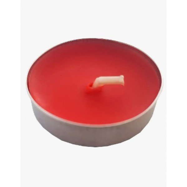 Kit 10 Mini Velas Rechaud redondas Vermelhas