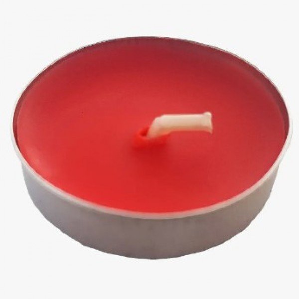 Kit 10 Mini Velas Rechaud redondas Vermelhas