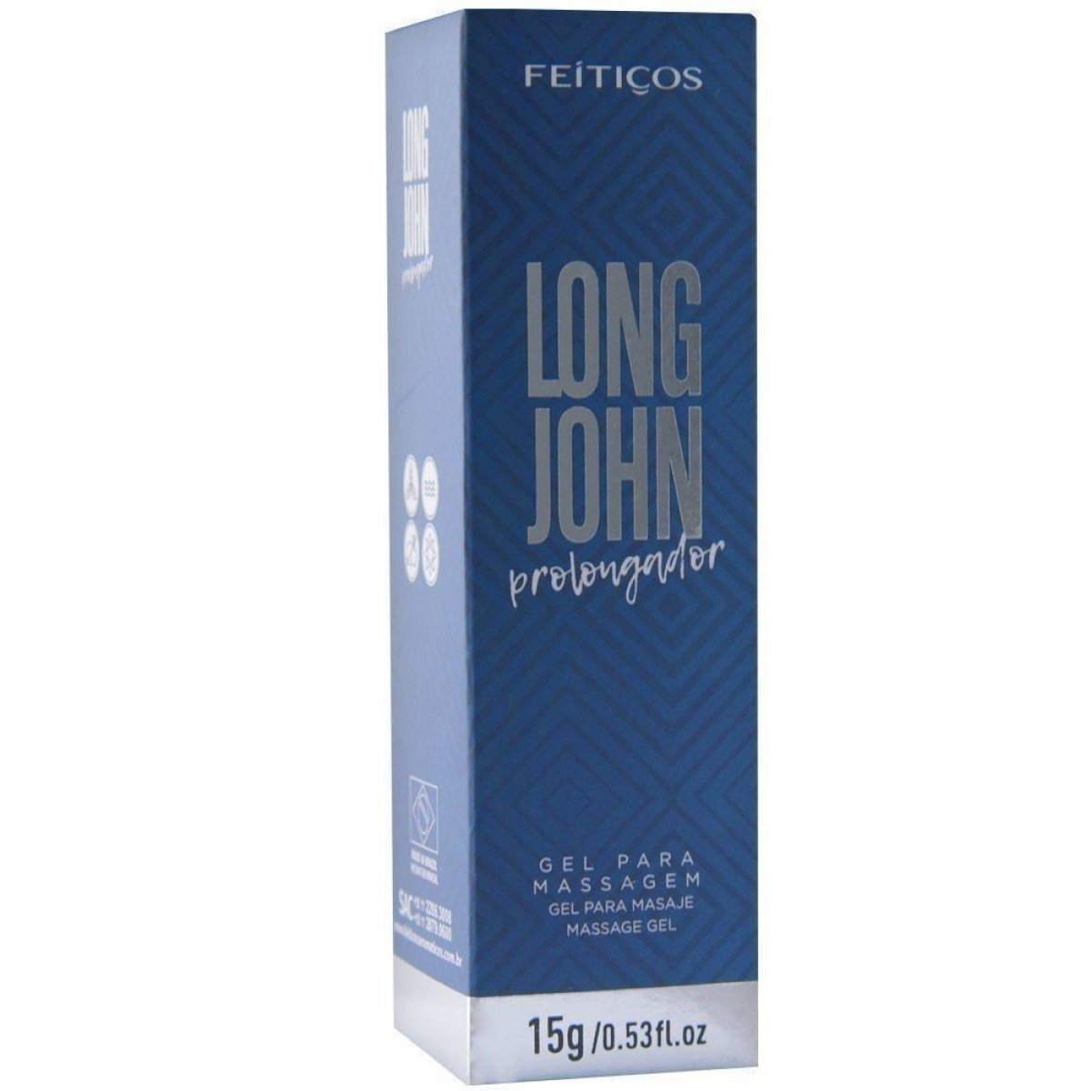 LONG JOHN PROLONGADOR DE EREÇÃO 15G FEITIÇOS - Chamas do Prazer Sex Shop LONG JOHN PROLONGADOR DE EREÇÃO 15G FEITIÇOS - Chamas do Prazer Sex Shop