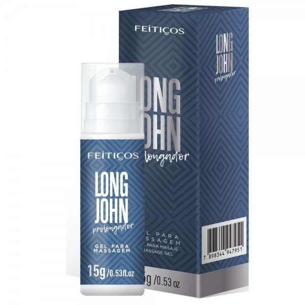 LONG JOHN PROLONGADOR DE EREÇÃO 15G FEITIÇOS LONG JOHN PROLONGADOR DE EREÇÃO 15G FEITIÇOS
