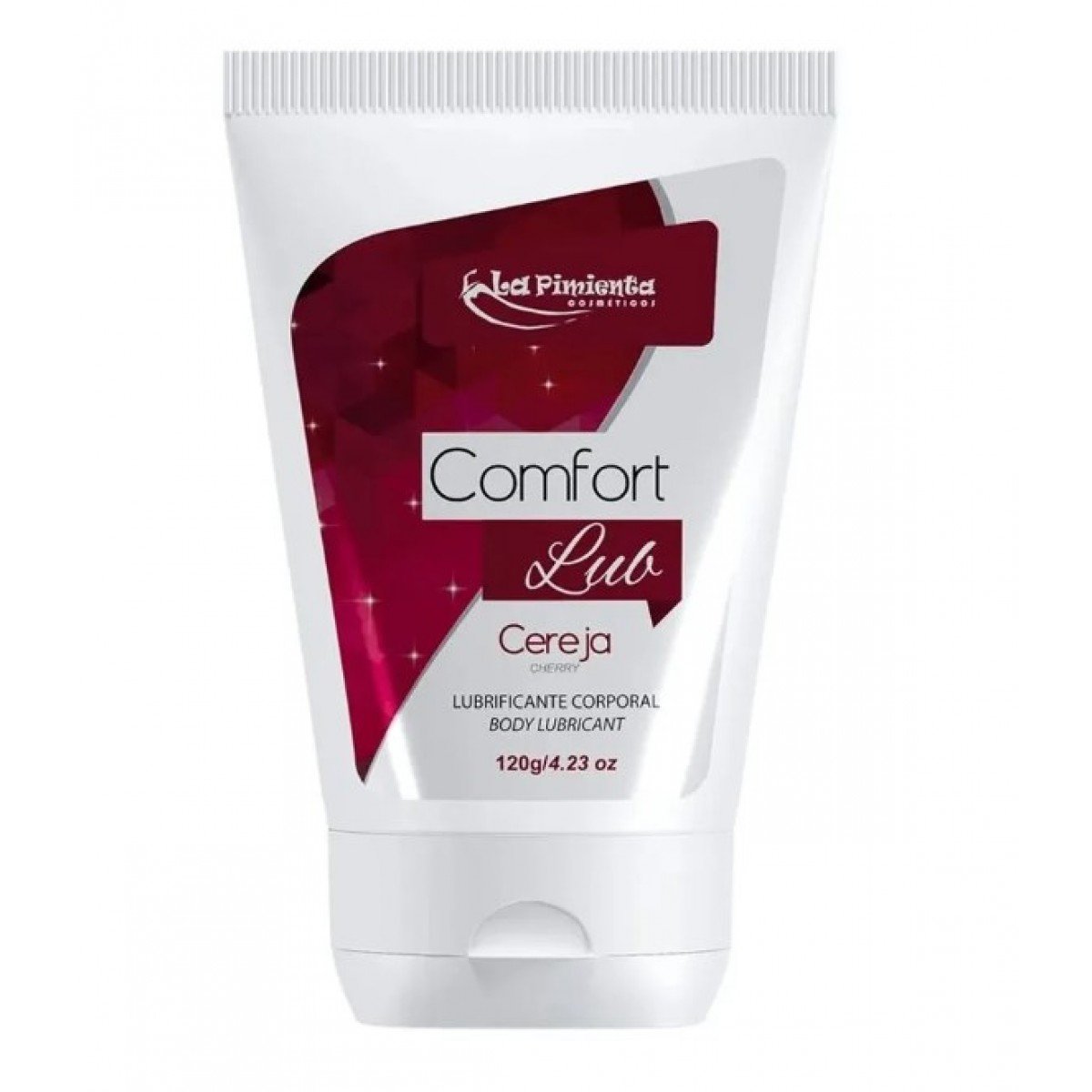 Lubrificante Comfort Lub Beijável à Base De água 120g La Pimienta – Cereja