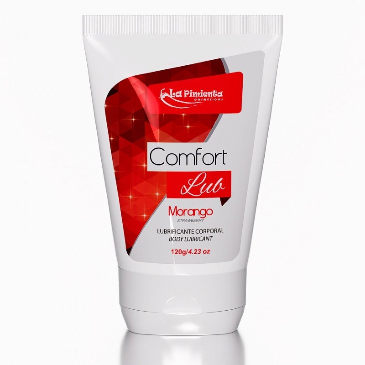 Lubrificante Comfort Lub Beijável à Base De água 120g La Pimienta – MORANGO