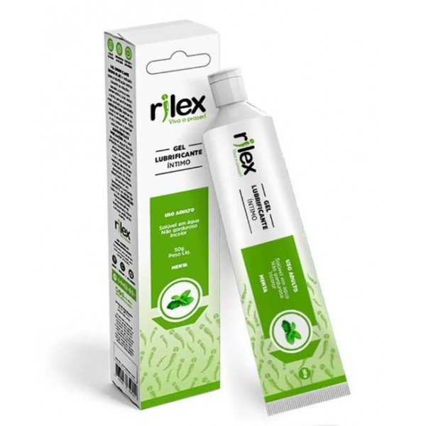 Gel Lubrificante Íntimo com Aroma de Menta 50g Rilex