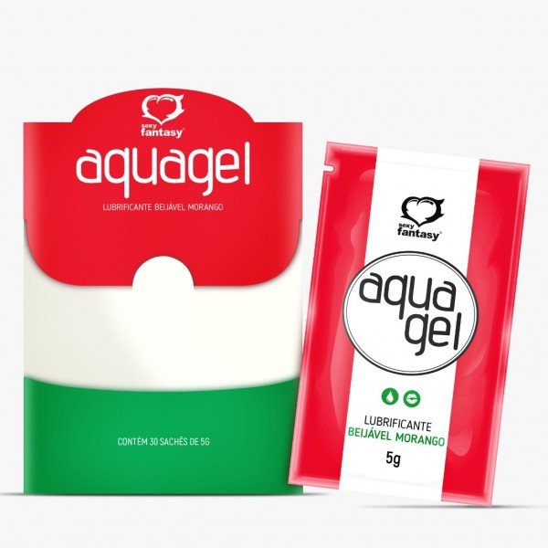 LUBRIFICANTE SACHÊ BEIJÁVEL 5G SEXY FANTASY - MORANGO