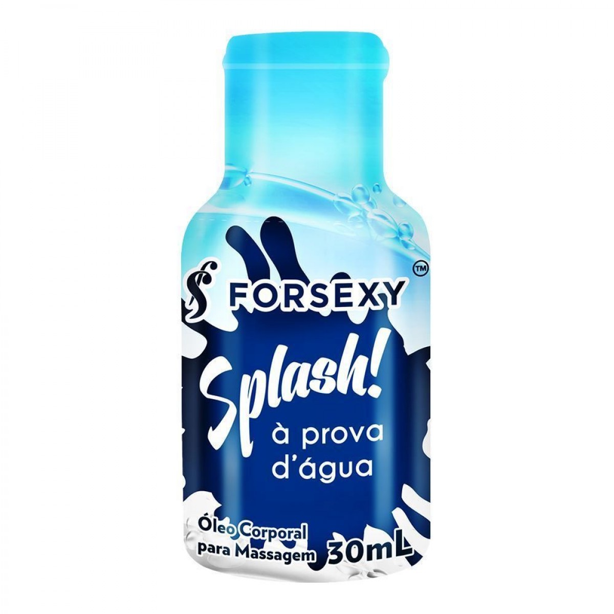 LUBRIFICANTE SPLASH Á PROVA D'ÁGUA - 30ML - FOR SEXY - Chamas do Prazer Sex Shop