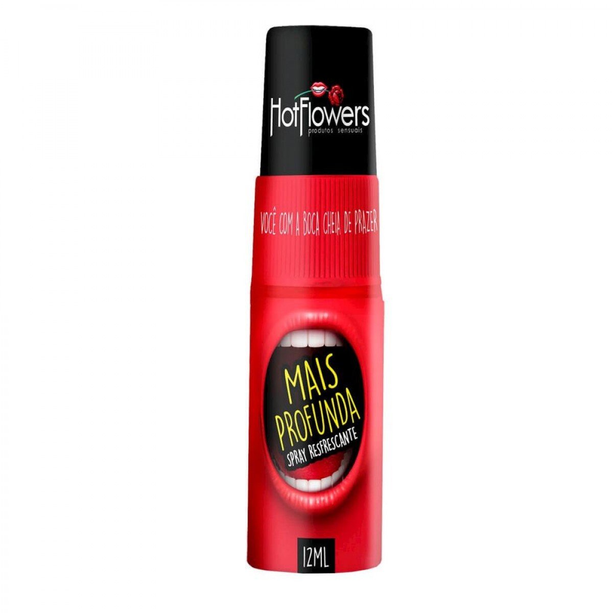 MAIS PROFUNDA SPRAY REFRESCANTE PARA SEXO ORAL 12ML HOT FLOWERS - Chamas do Prazer Sex Shop