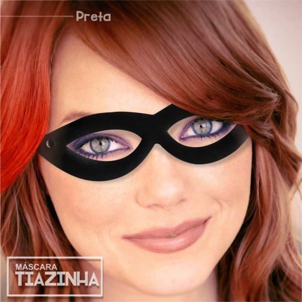 MASCARA TIAZINHA PRETO MASCARA TIAZINHA PRETO