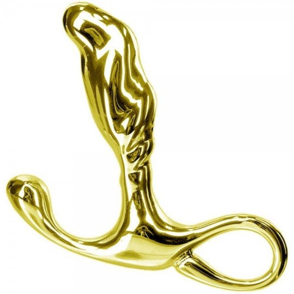 MASSAGEADOR DE PROSTATA HARD - DOURADO MASSAGEADOR DE PROSTATA HARD - DOURADO