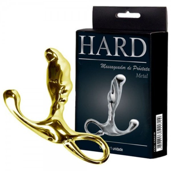 MASSAGEADOR DE PROSTATA HARD - DOURADO MASSAGEADOR DE PROSTATA HARD - DOURADO