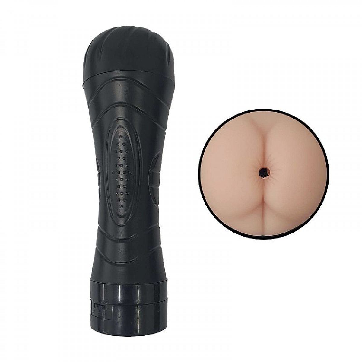 Masturbador Ânus com Vibrador em Cyberskin - Lanterna Ânus - SI
