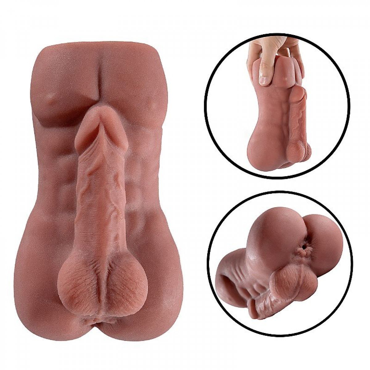 Masturbador Masculino com Ânus - SI - Bege