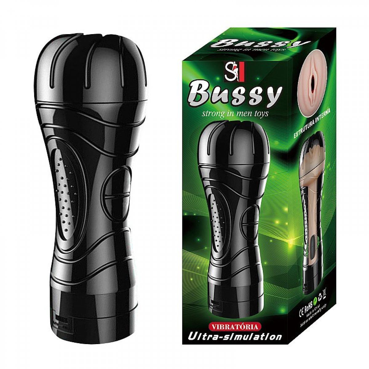 Masturbador Vagina em Cyberskin com Vibrador - Mini Lanterna 20 cm - SI Masturbador Vagina em Cyberskin com Vibrador - Mini Lanterna 20 cm - SI