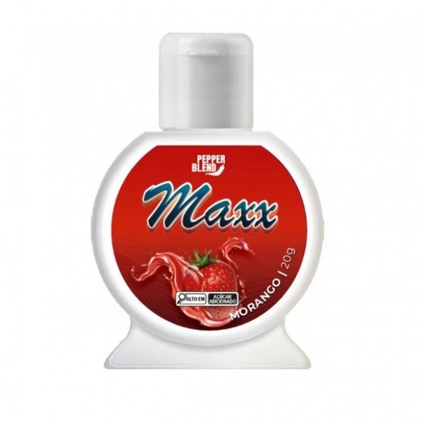 Maxx Babaloo Gel Comestível para Oral 20g Pepper Blend - Morango