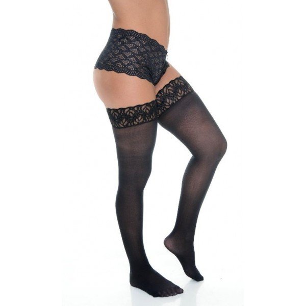 MEIA LISA 7/8 COM RENDA - PERRUTEXTIL MEIA LISA 7/8 COM RENDA - PERRUTEXTIL