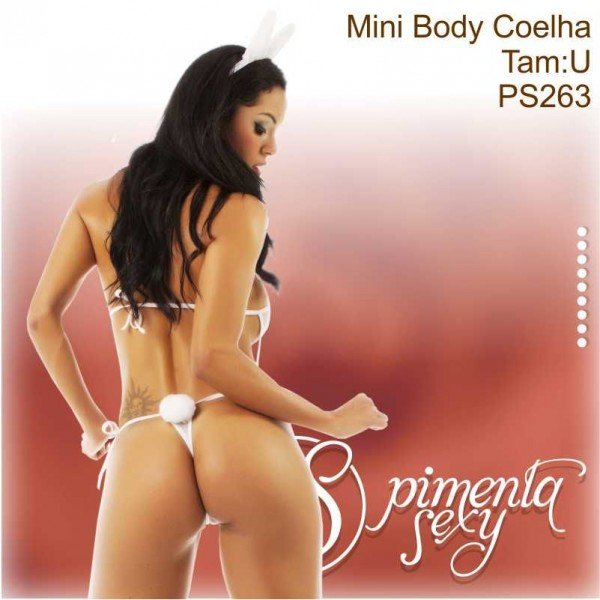 Mini Fantansia BODY Coelha II - Pimenta Sexy Mini Fantansia BODY Coelha II - Pimenta Sexy