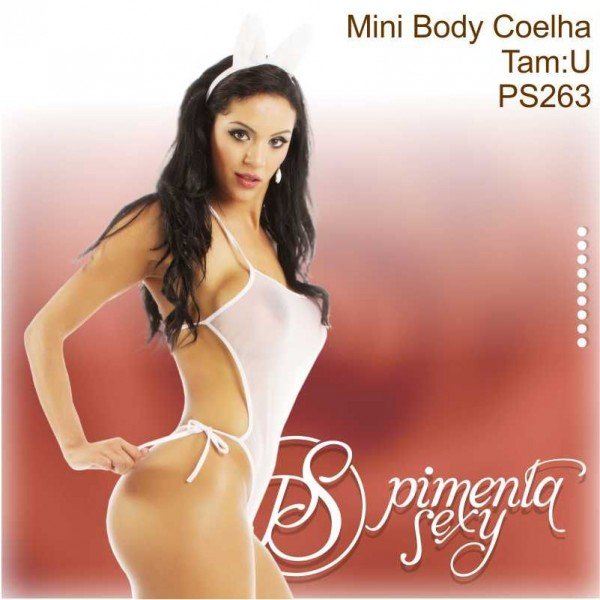 Mini Fantansia BODY Coelha II - Pimenta Sexy Mini Fantansia BODY Coelha II - Pimenta Sexy