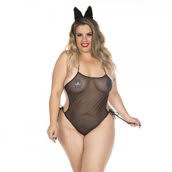MINI FANTASIA LOBA II PLUS SIZE PIMENTA SEXY