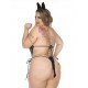 MINI FANTASIA LOBA II PLUS SIZE PIMENTA SEXY - Chamas do Prazer Sex Shop