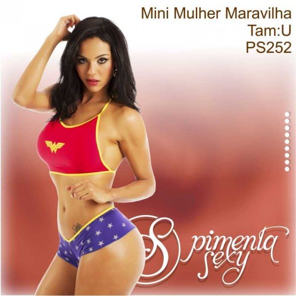 Mini Mulher Maravilha - Pimenta Sexy Mini Mulher Maravilha - Pimenta Sexy