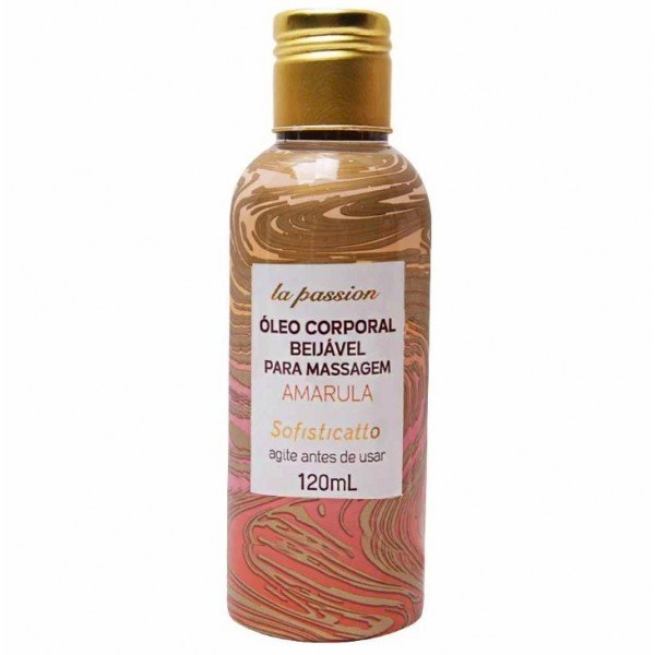 OLEO DE MASSAGEM BEIJÁVEL 120ML SOFISTICATTO - AMARULA
