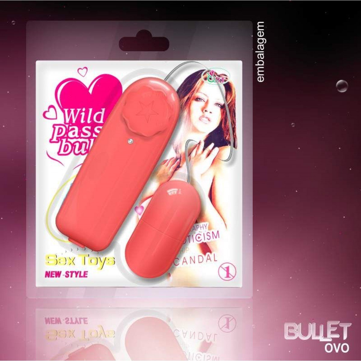 OVO VIBRATÓRIO BULLET IMPORTADO ROSA - Chamas do Prazer Sex Shop