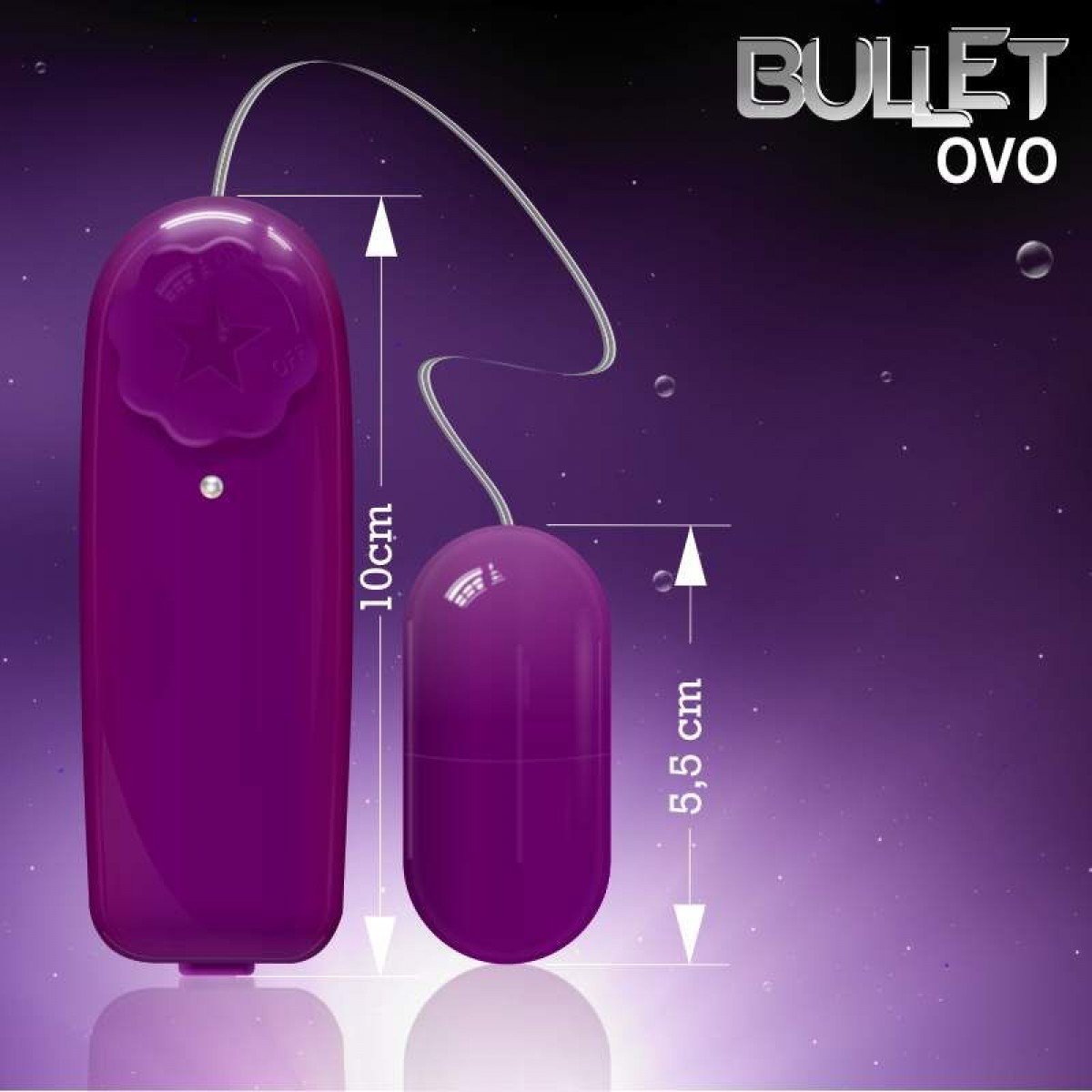 OVO VIBRATÓRIO BULLET IMPORTADO ROXO - Chamas do Prazer Sex Shop