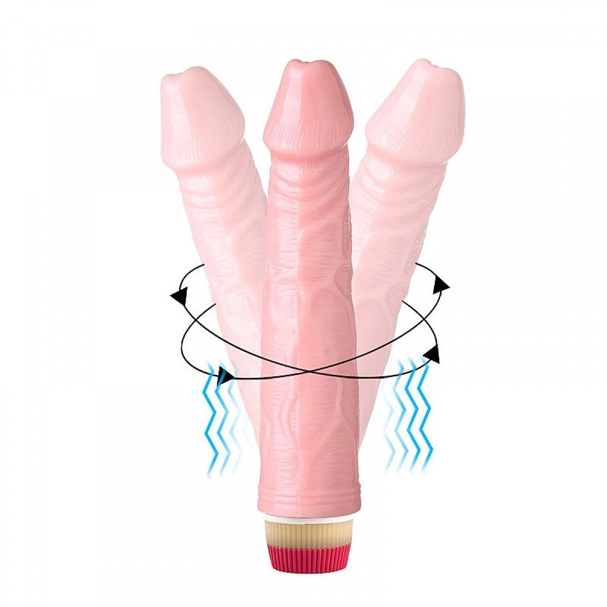 Pênis Realístico com Vibrador Rotativo à pilha - 22,5 x 4,3cm Pênis Realístico com Vibrador Rotativo à pilha - 22,5 x 4,3cm