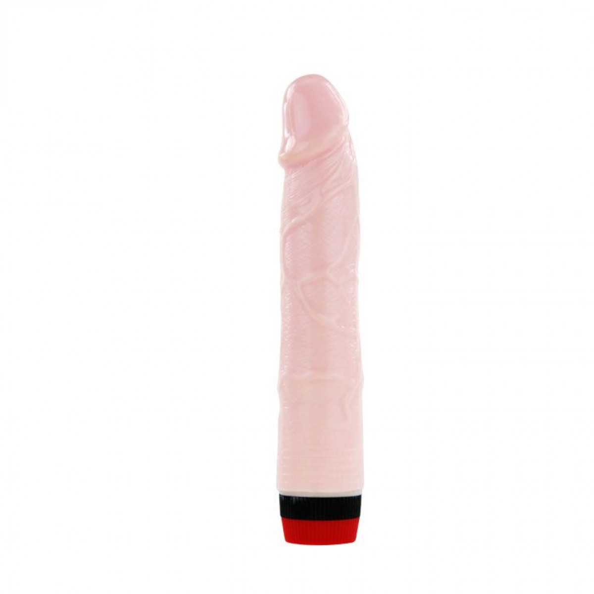 Pênis Super com Vibrador 20 x 4,2 cm - Silicone Macio - Chamas do Prazer Sex Shop