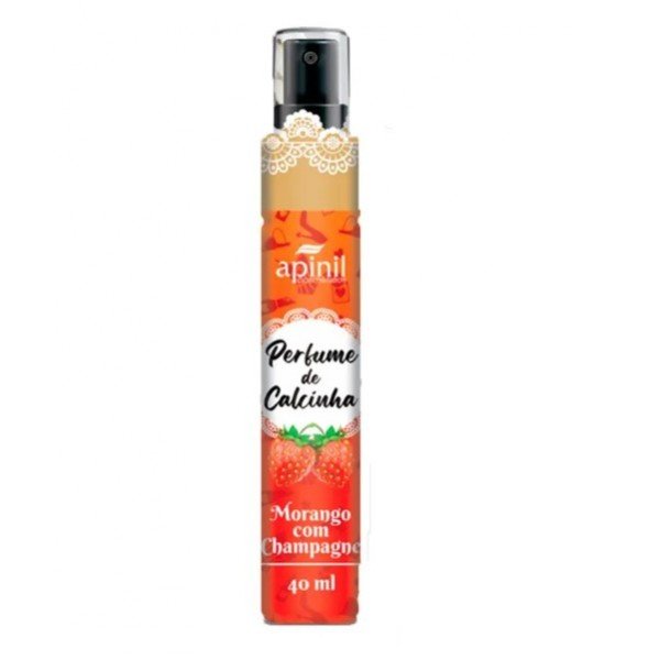 Perfume de Calcinha Aromático 40ml Apinil Cosméticos - Morango com Champanhe Perfume de Calcinha Aromático 40ml Apinil Cosméticos - Morango com Champanhe