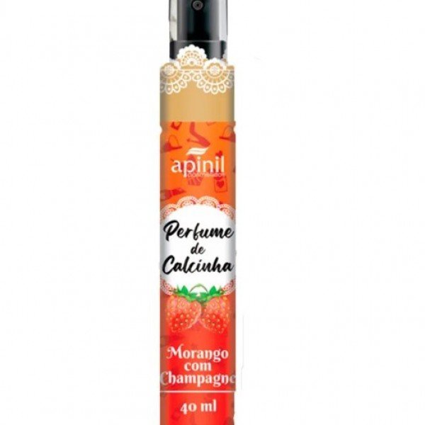 Perfume de Calcinha Aromático 40ml Apinil Cosméticos - Morango com Champanhe