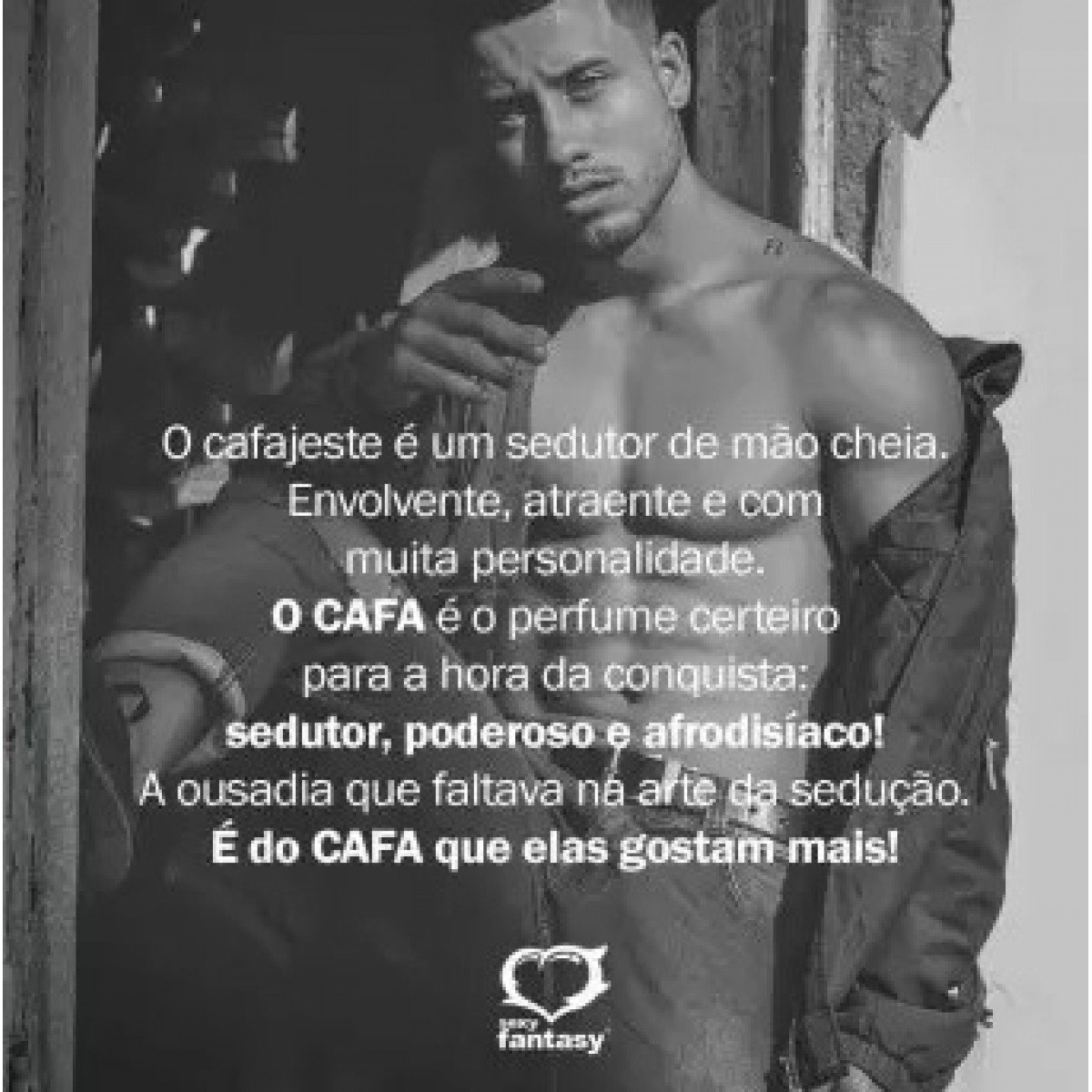 PERFUME MASCULINO AFRODISÍACO O CAFA SEXY FANTASY - Chamas do Prazer Sex Shop