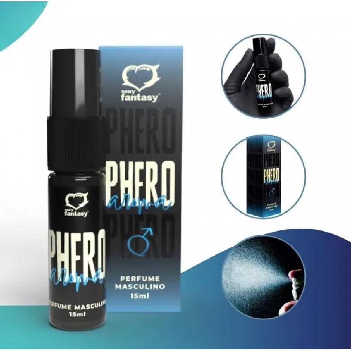 Perfume Phero Aroma Masculino 15Ml Sexy Fantasy