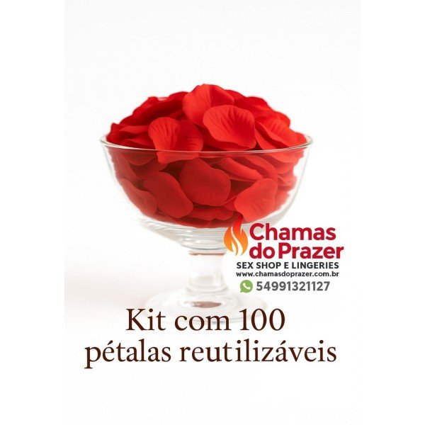 Petalas de rosas vermelhas - 100 unidades de petálas reutilizáveis 