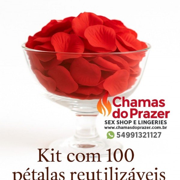 Petalas de rosas vermelhas - 100 unidades de petálas reutilizáveis 
