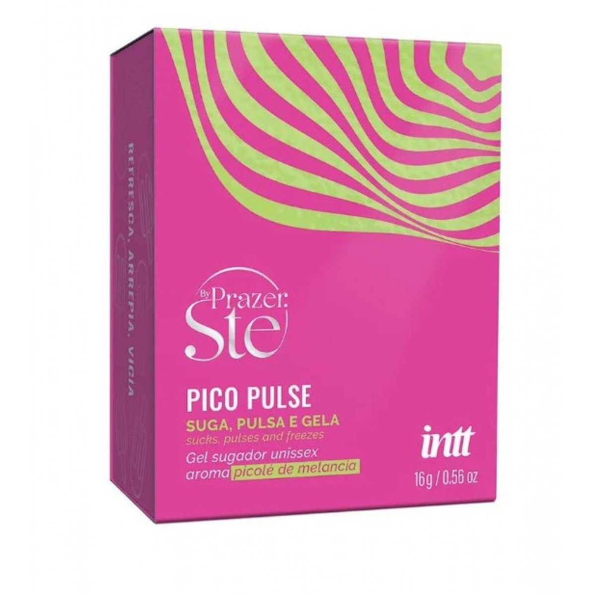 Pico Pulse Gel Sugador Unissex Suga Pulsa e Gela 16g Intt - Picolé de Melancia Pico Pulse Gel Sugador Unissex Suga Pulsa e Gela 16g Intt - Picolé de Melancia