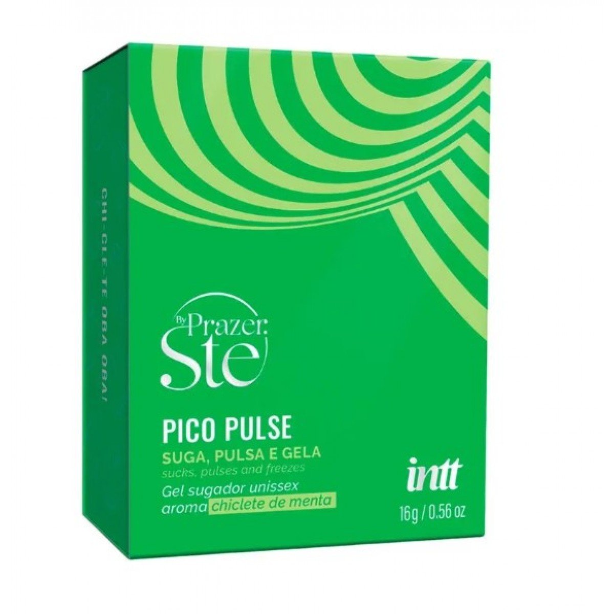 Pico Pulse Gel Sugador Unissex Suga Pulsa e Gela 16g Intt - Chiclete de Menta Pico Pulse Gel Sugador Unissex Suga Pulsa e Gela 16g Intt - Chiclete de Menta