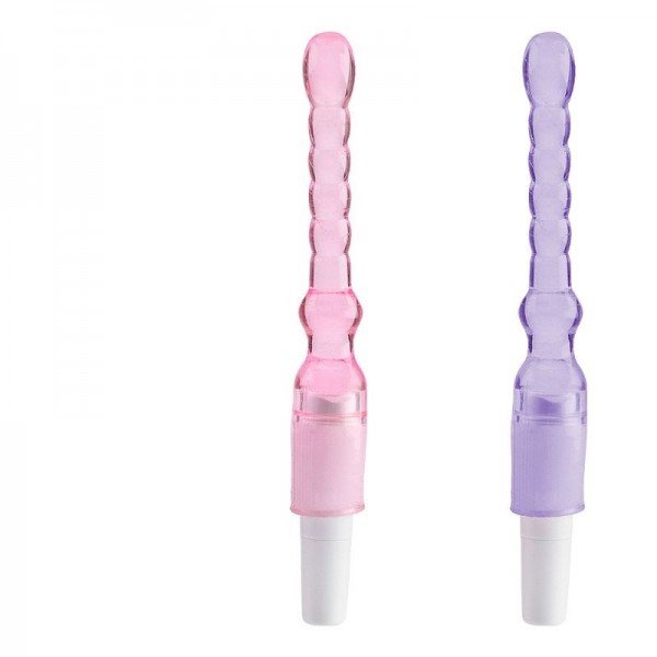 Plug Anal com Vibro Estimulator em Jelly - 17 x 2,5 cm Plug Anal com Vibro Estimulator em Jelly - 17 x 2,5 cm