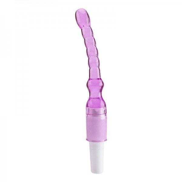 Plug Anal com Vibro Estimulator em Jelly - 17 x 2,5 cm Plug Anal com Vibro Estimulator em Jelly - 17 x 2,5 cm