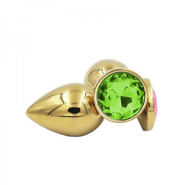 Plug Anal de Aço - Redondo Dourado - Tamanho P  Plug Anal de Aço - Redondo Dourado - Tamanho P