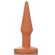 Plug Anal Pequeno cônico na cor Pele - 10,5 x 2,2 cm - Chamas do Prazer Sex Shop