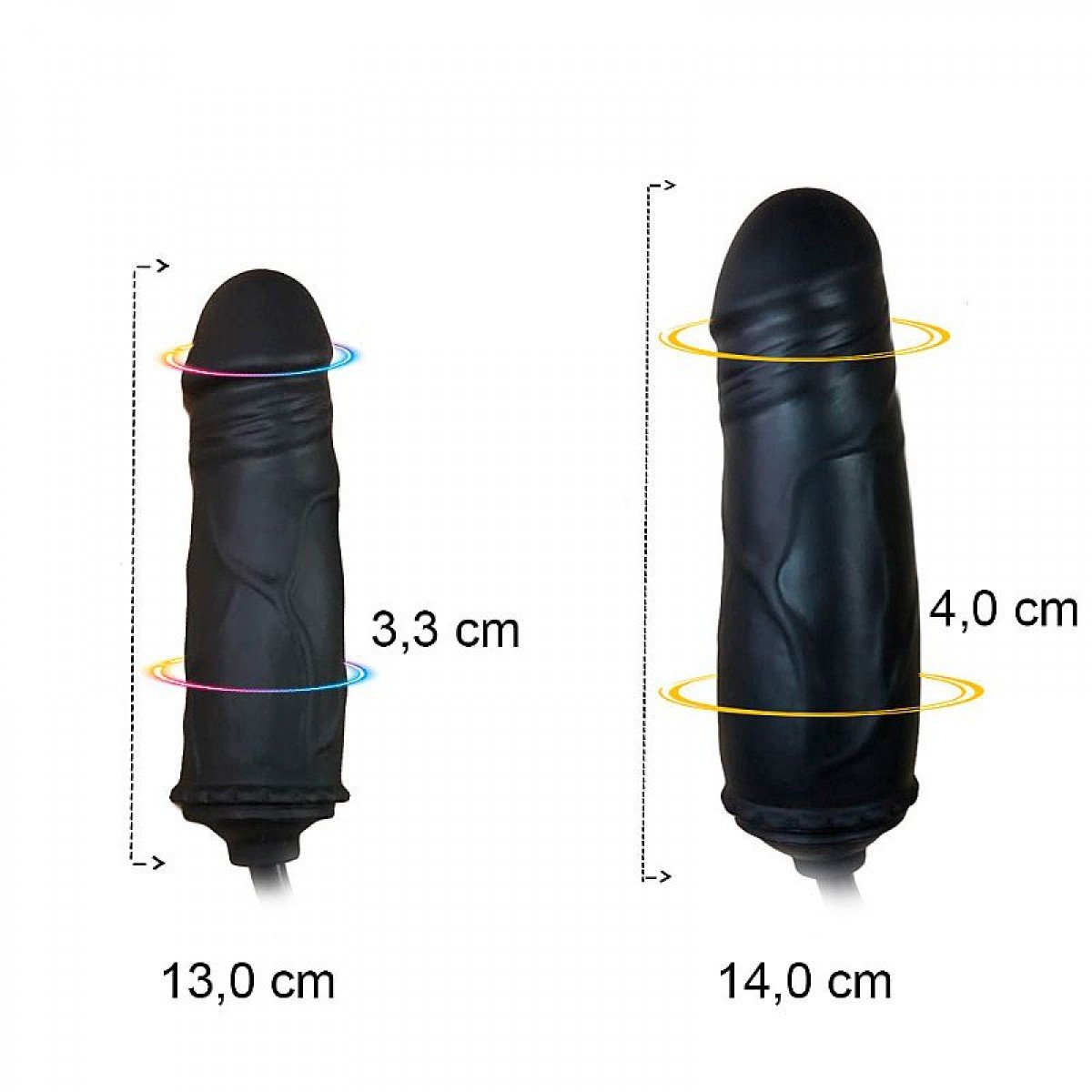 Plug Anal Silicone Inflável - 13,0 X 3.3 - SI Plug Anal Silicone Inflável - 13,0 X 3.3 - SI