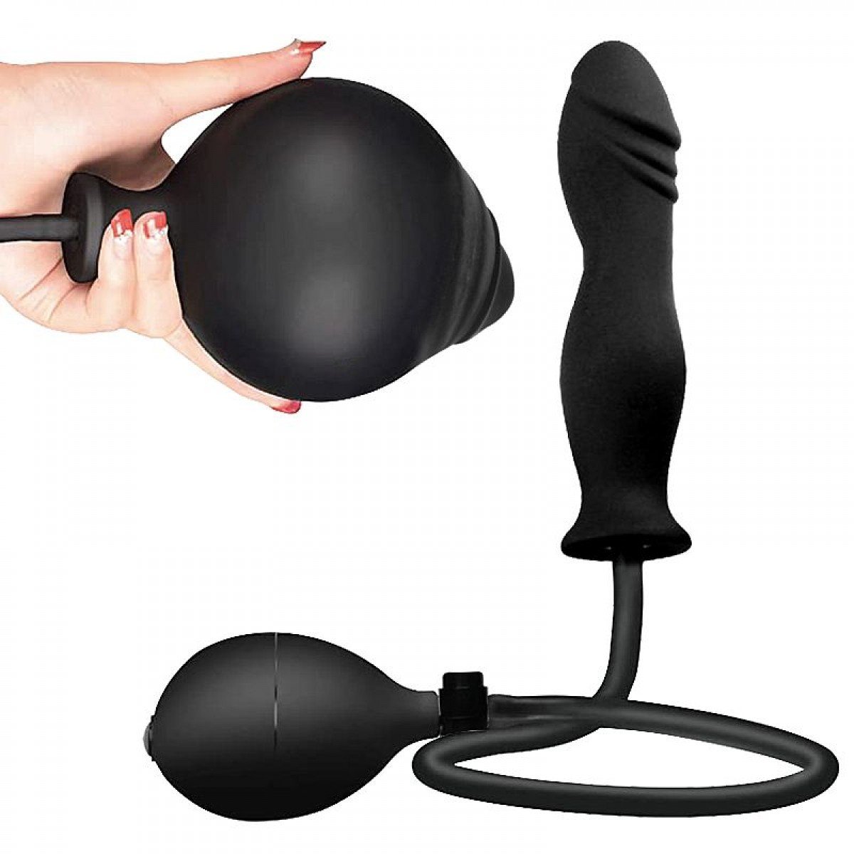 Plug Anal Inflável - 15,4 cm x 3,8 cm - SI Plug Anal Inflável - 15,4 cm x 3,8 cm - SI