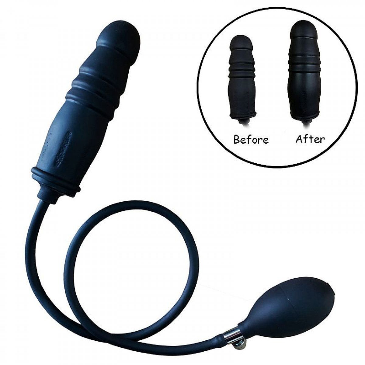Plug Anal Silicone Inflável - 16.5 X 4.3 - SI Plug Anal Silicone Inflável - 16.5 X 4.3 - SI
