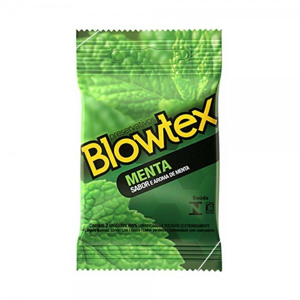 PRESERVATIVO COM SABOR E AROMA BLOWTEX - MENTA PRESERVATIVO COM SABOR E AROMA BLOWTEX - MENTA