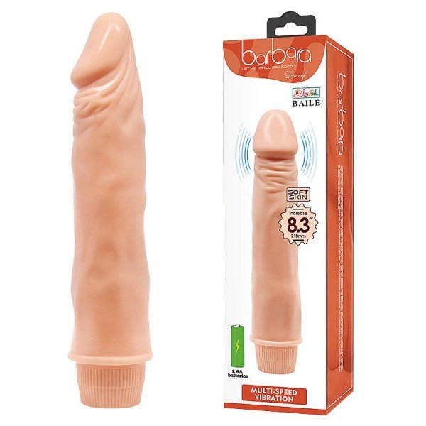 Prótese Realístico com Vibro  19 x 4,5 cm Prótese Realístico com Vibro  19 x 4,5 cm