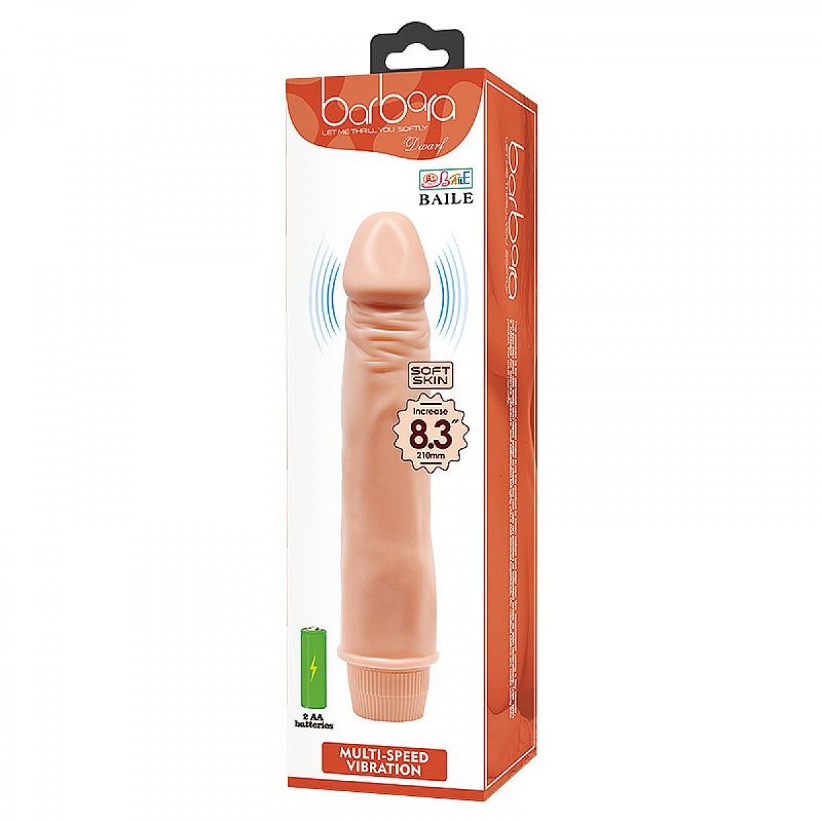 Prótese Realístico com Vibro  19 x 4,5 cm - Chamas do Prazer Sex Shop