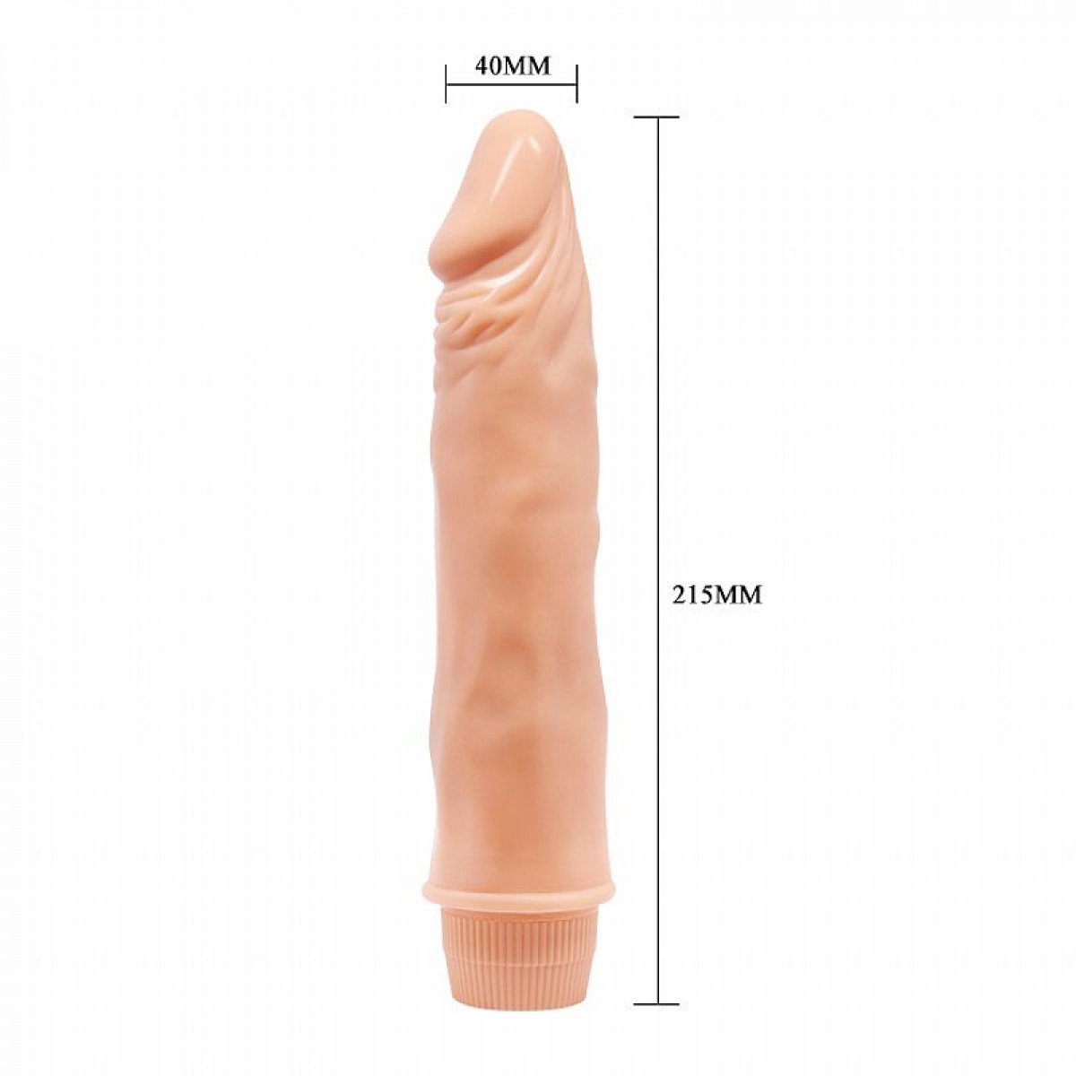 Prótese Realístico com Vibro  19 x 4,5 cm - Chamas do Prazer Sex Shop