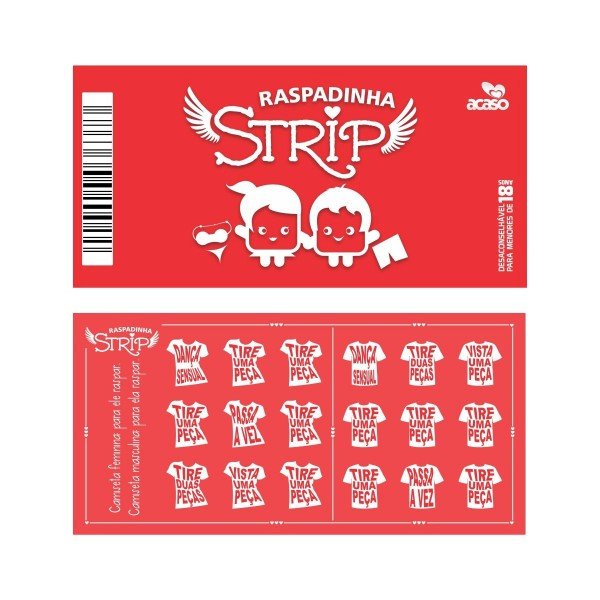 RASPADINHA UNIDADE  - STRIP RASPADINHA UNIDADE  - STRIP