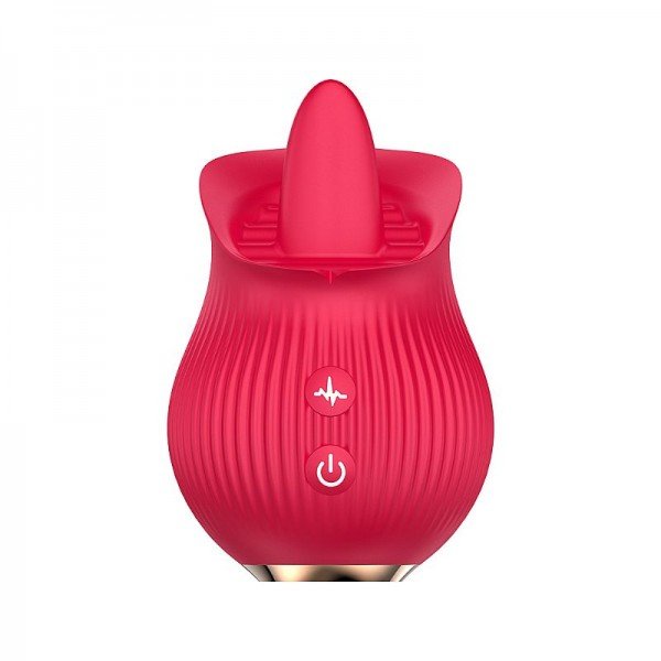 Rosa Estimuladora de Clitóris com Língua - Tongue